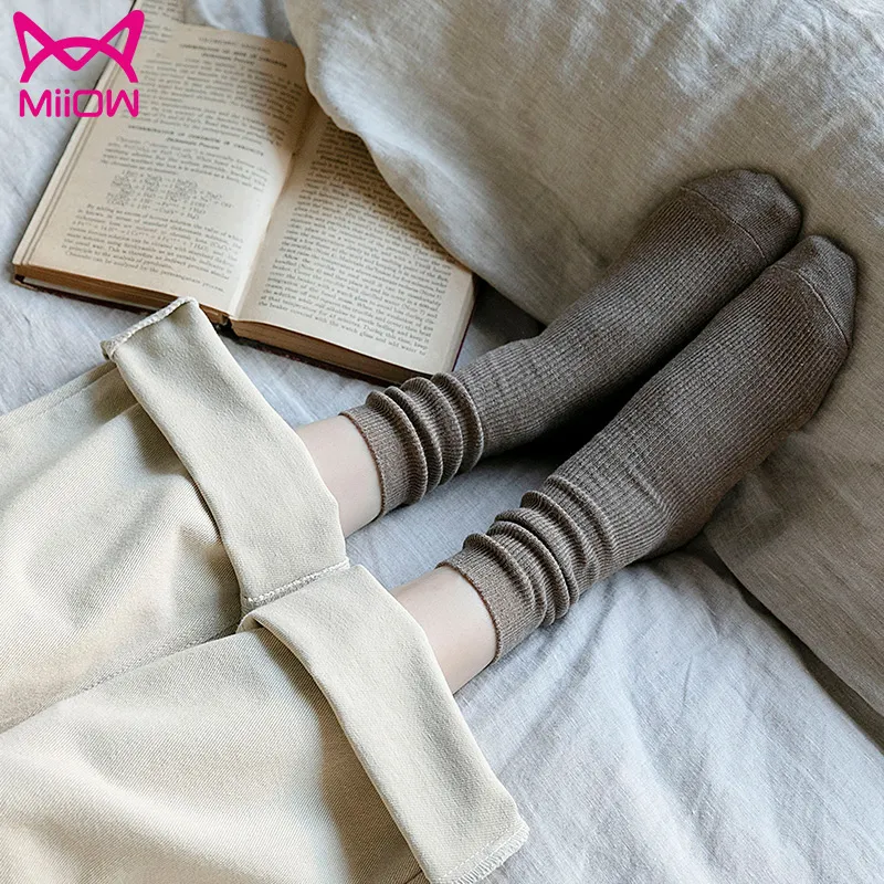 MIIOW Mid Calf Socks Women's 5 Pack-6