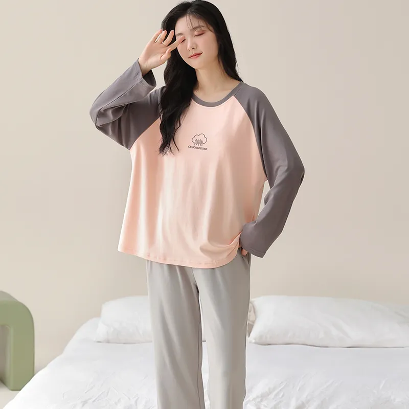 MIIOW Pajama Set Women's Gift Box Set Pink Coffee-6