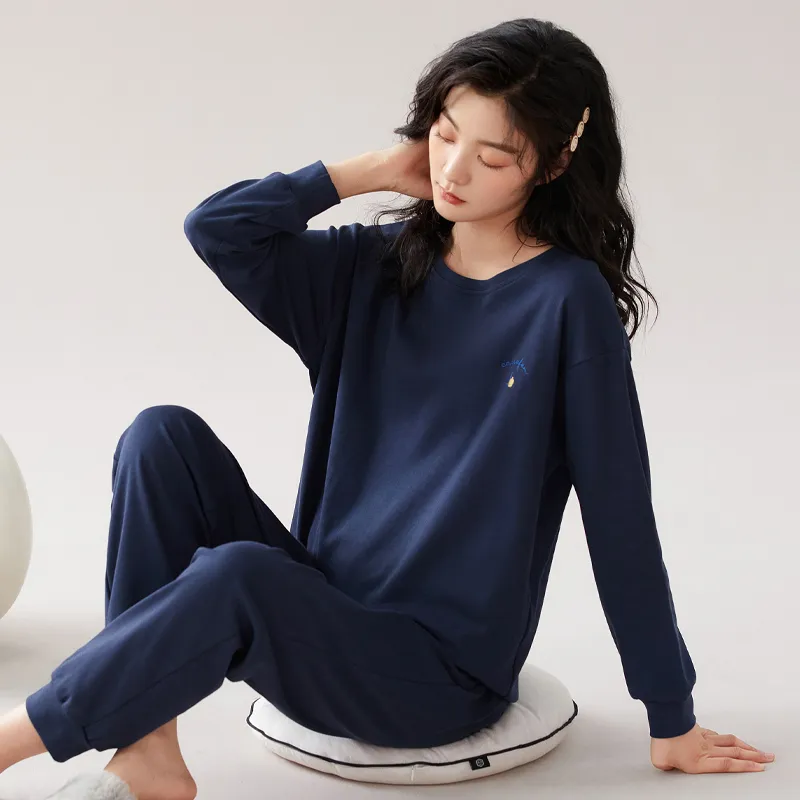 MIIOW Pajama Set Women's Royal Blue-3
