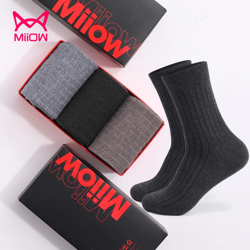 MIIOW Knee High Socks Men's Box 5 Pack-2