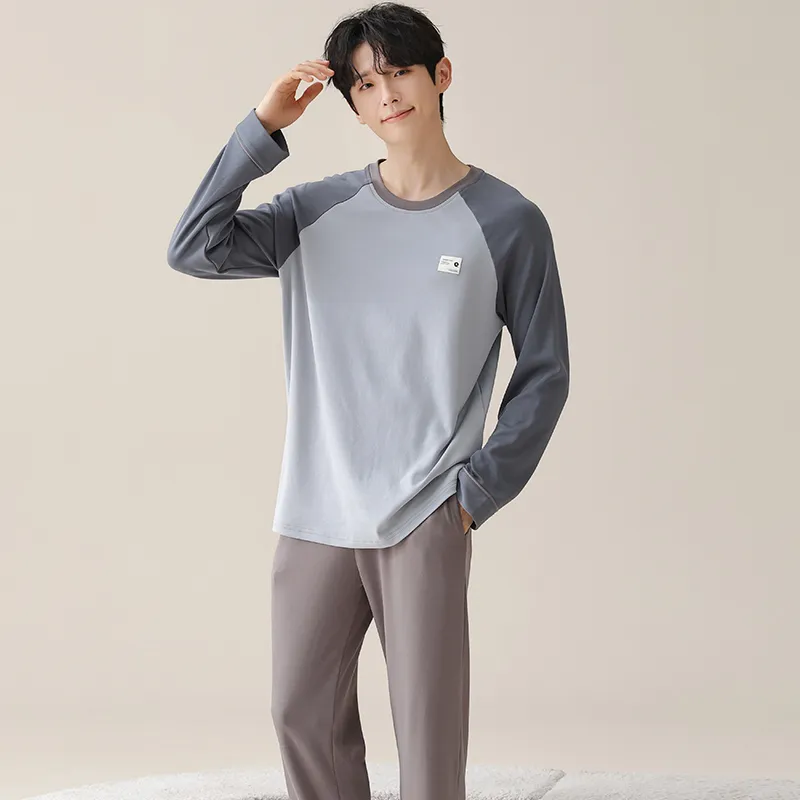 MIIOW Pajama Set Men's Gray Blue-4