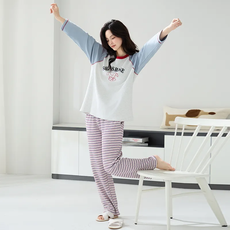 MIIOW Pajama Set Women's Cartoon Rabbit-5
