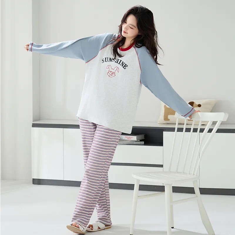 MIIOW Pajama Set Women's Cartoon Rabbit-2