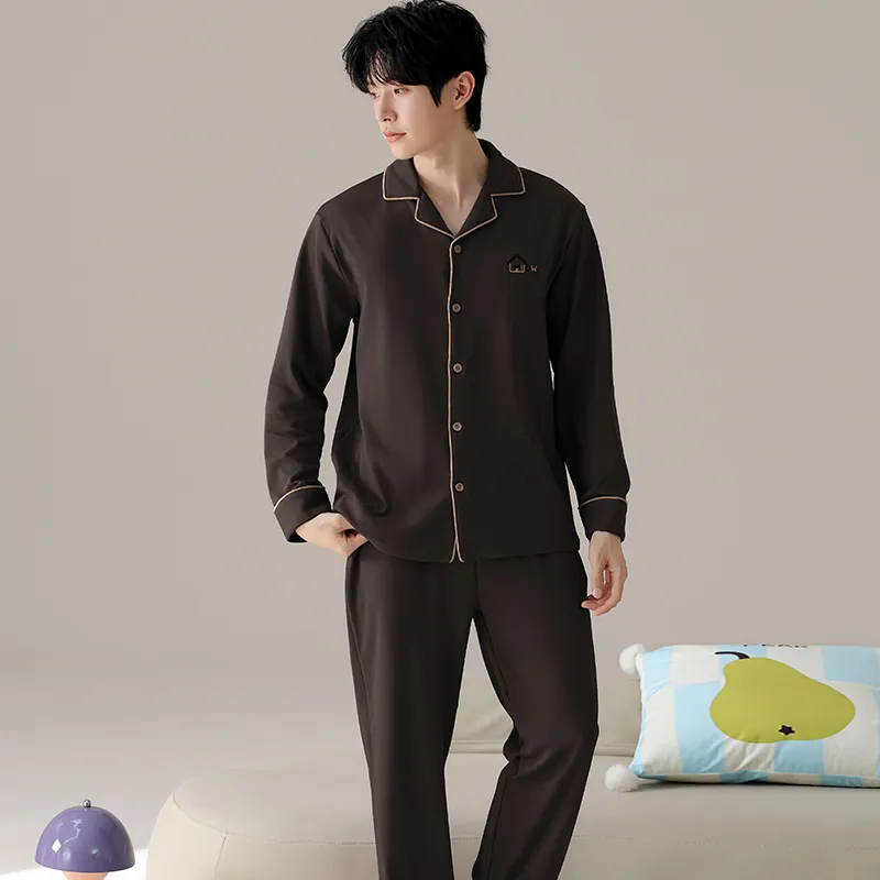 MIIOW Pajama Set Men's Dark Gray-7