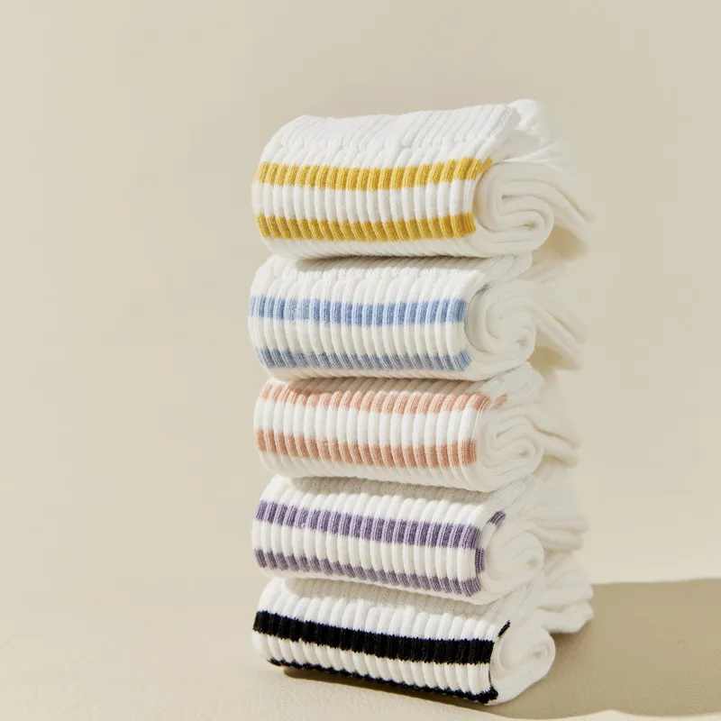 MIIOW Mid-Calf Socks Women's 5 Pack-5
