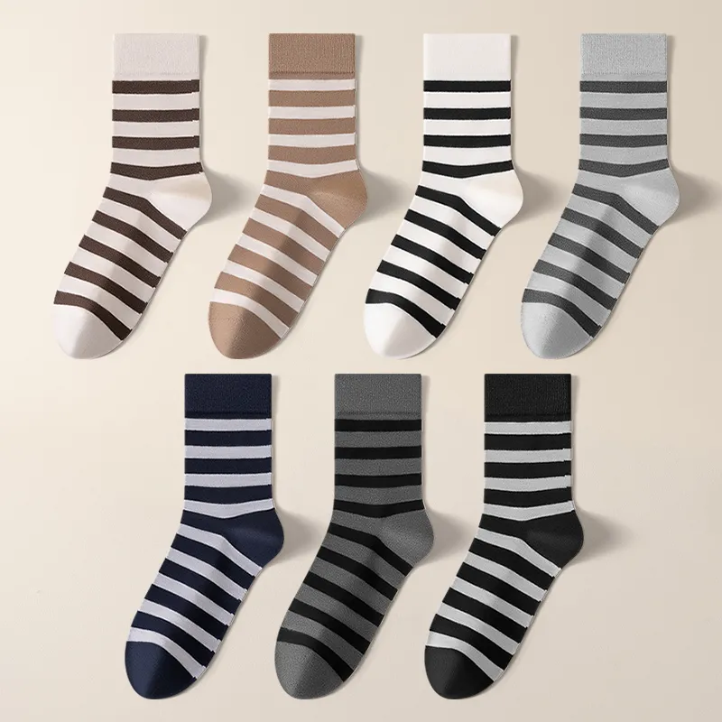 MIIOW Mid Calf Socks Men's 5 Pack-5