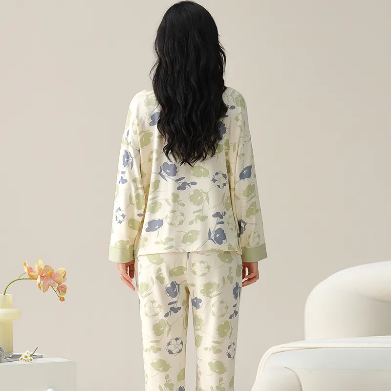 MIIOW Pajama Set Women's Light Green-0