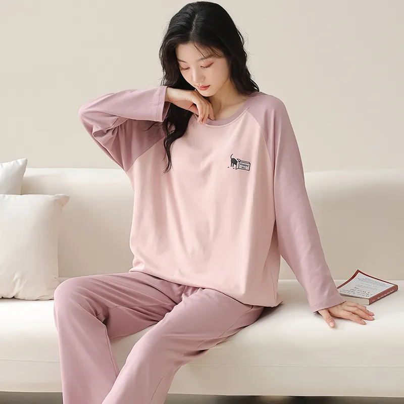 MIIOW Pajama Set Women's Pink Purple-3