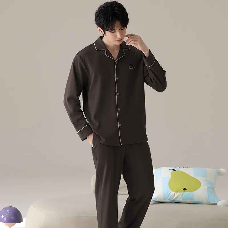 MIIOW Pajama Set Men's Dark Gray-8