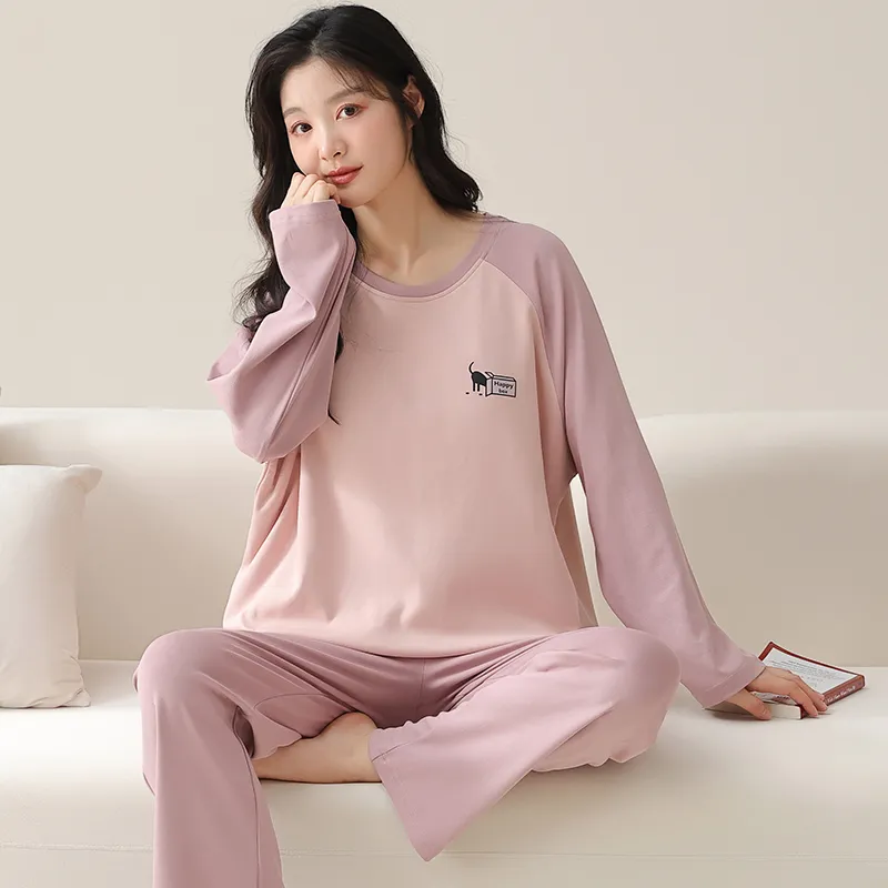 MIIOW Pajama Set Women's Pink Purple-2