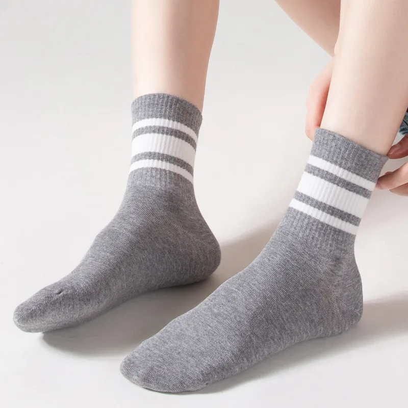 MIIOW Mid Calf Socks Women's 4 Pack-10