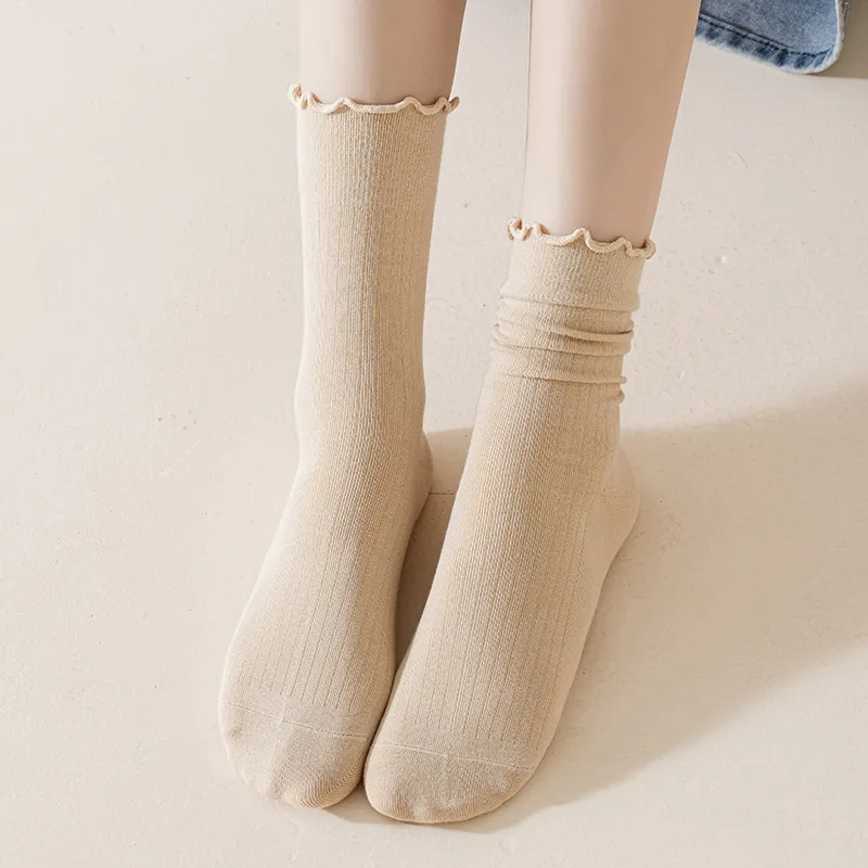 MIIOW Mid Calf Socks Women's 5 Pack-40
