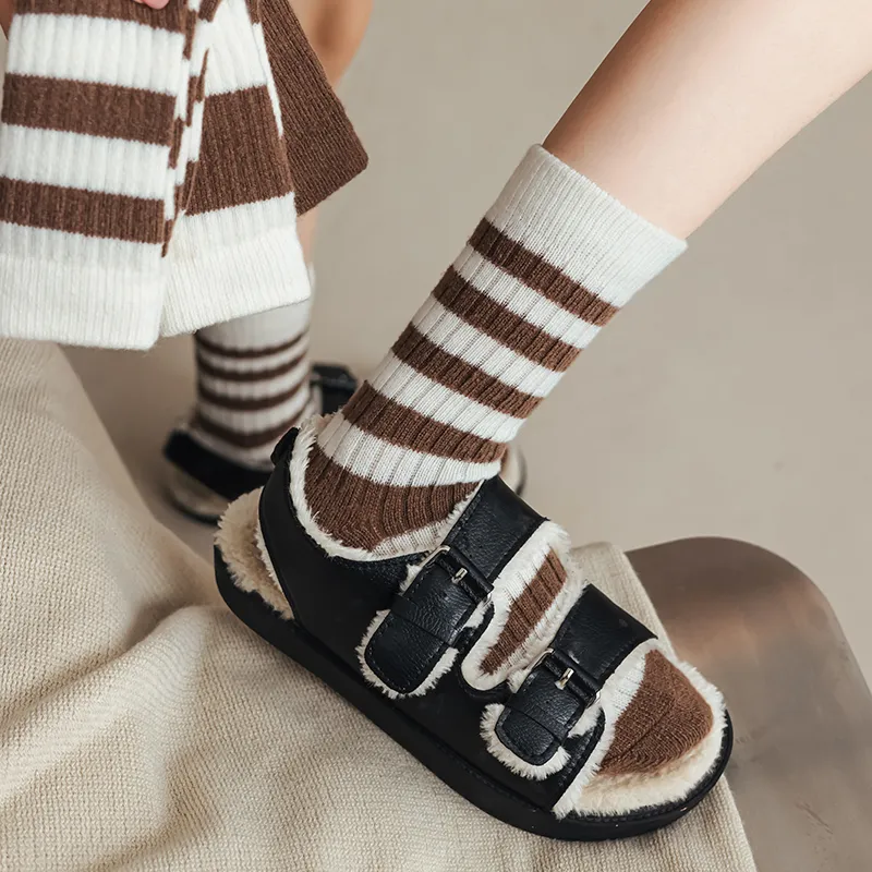 MIIOW Mid Calf Socks Women's 5 Pack-5