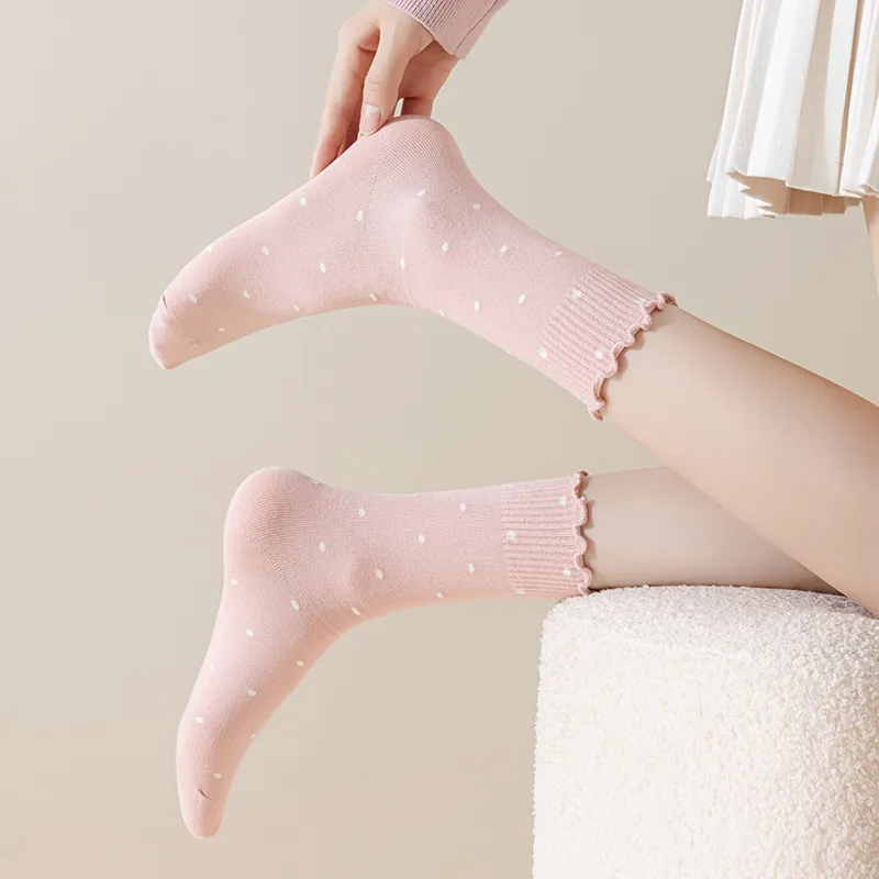 MIIOW Mid Calf Socks Women's 5 Pack-6