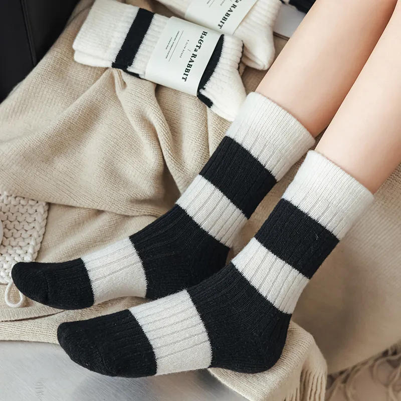 MIIOW Mid Calf Socks Women's 5 Pack-36