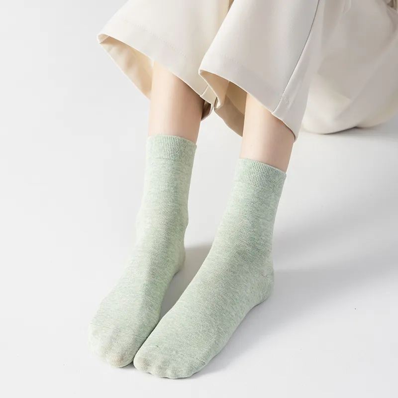 MIIOW Mid Calf Socks Women's 4 Pack-13