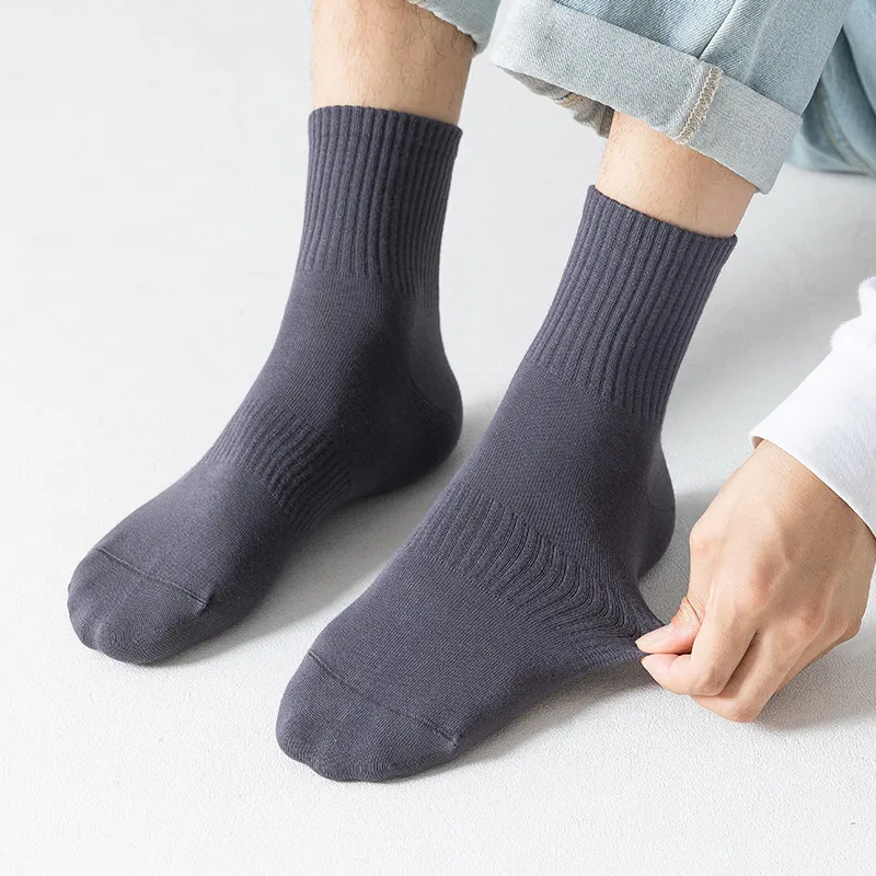 MIIOW Mid Calf Socks Men's 5 Pack-10