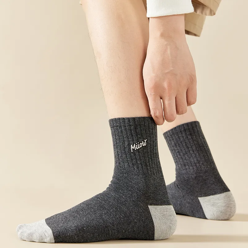 MIIOW Mid Calf Socks Men's 5 Pack-38