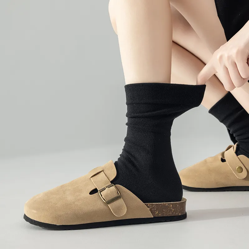 MIIOW Mid Calf Socks Women's 5 Pack-29