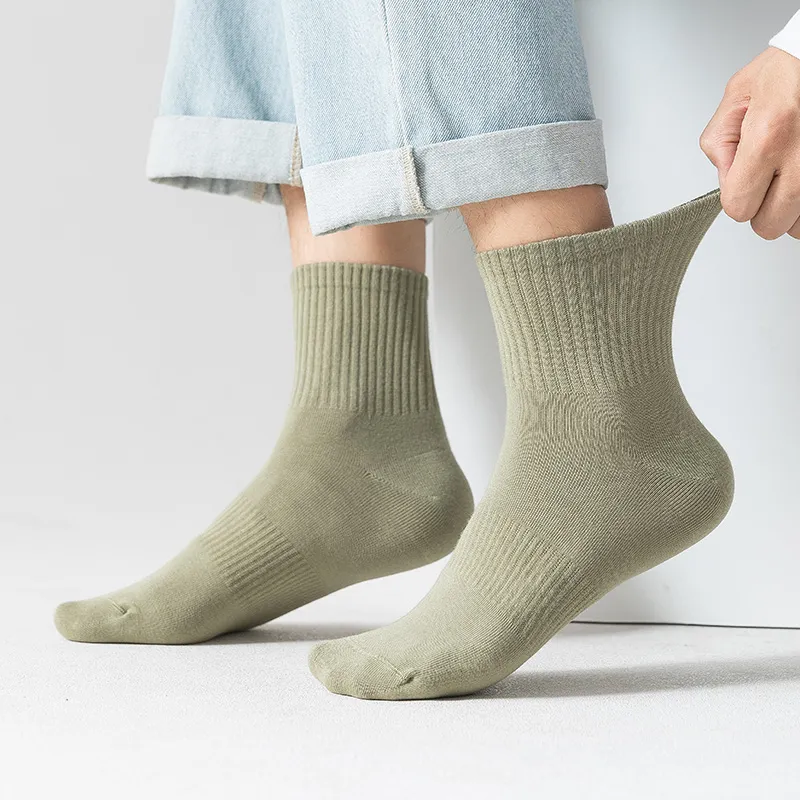MIIOW Mid Calf Socks Men's 5 Pack-9