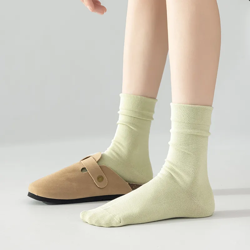 MIIOW Mid Calf Socks Women's 5 Pack-22