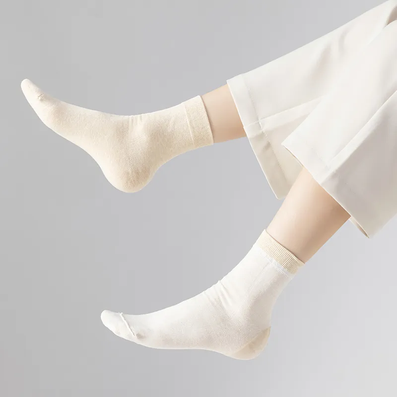 MIIOW Mid Calf Socks Women's 4 Pack-3
