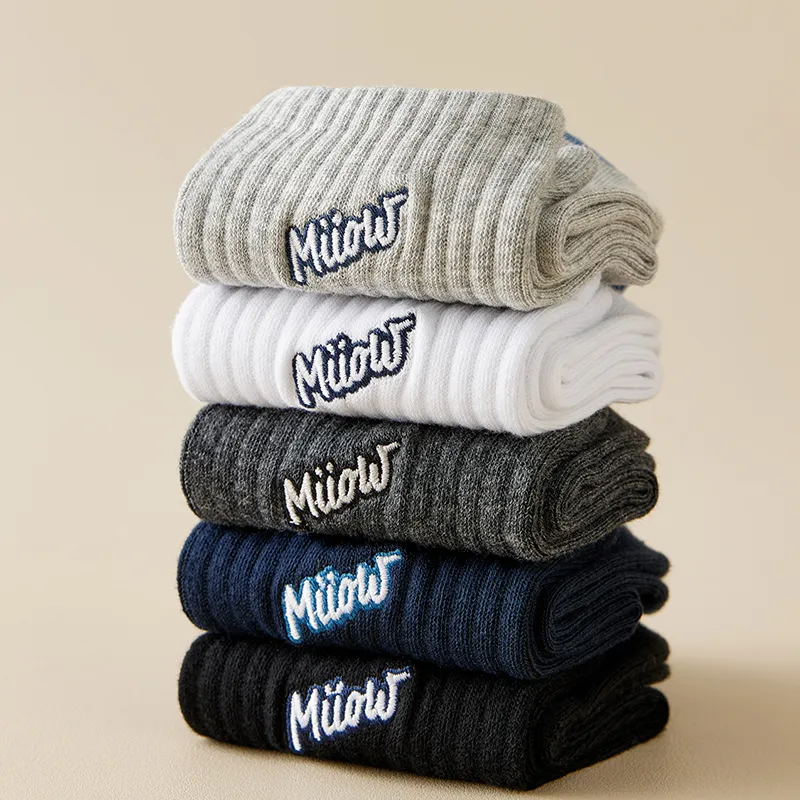 MIIOW Mid Calf Socks Men's 5 Pack-41