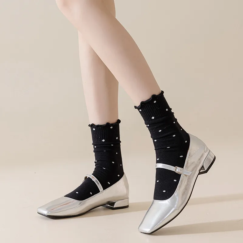 MIIOW Mid Calf Socks Women's 5 Pack-24