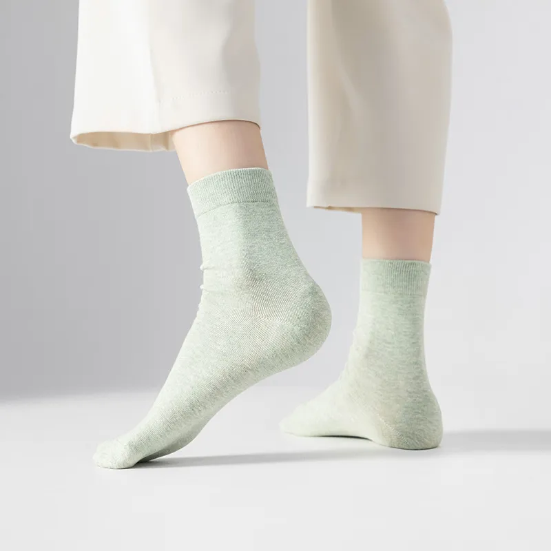 MIIOW Mid Calf Socks Women's 4 Pack-15