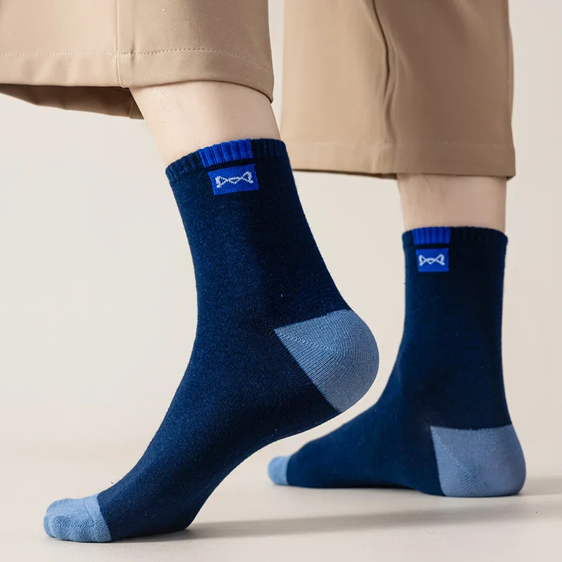 MIIOW Mid Calf Socks Men's 5 Pack-4