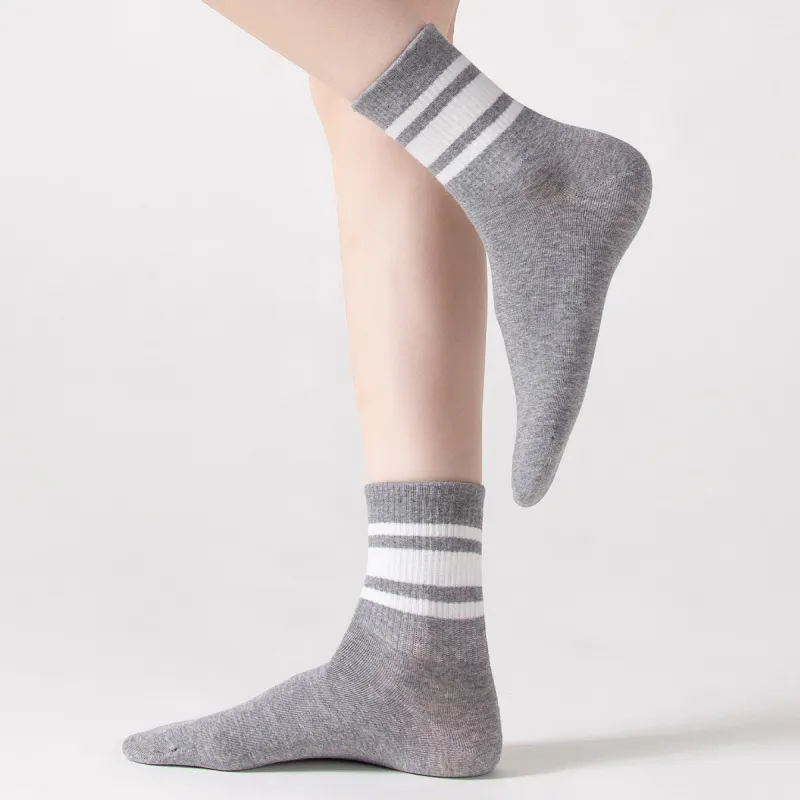MIIOW Mid Calf Socks Women's 4 Pack-17
