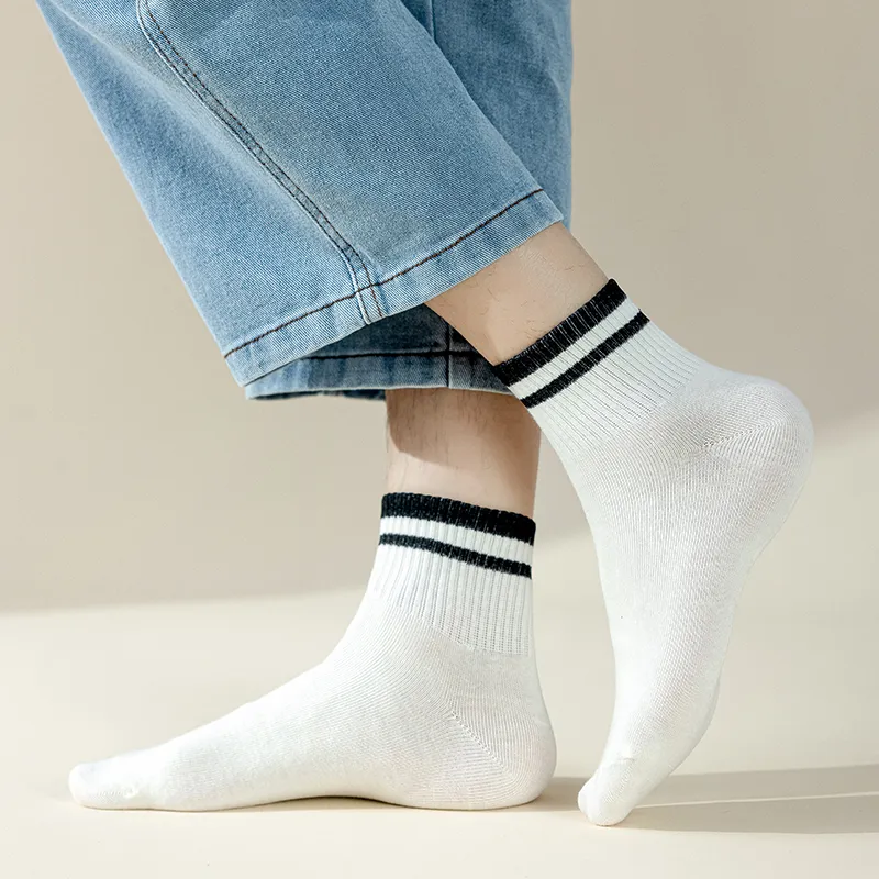 MIIOW Mid Calf Socks Men's 5 Pack-2