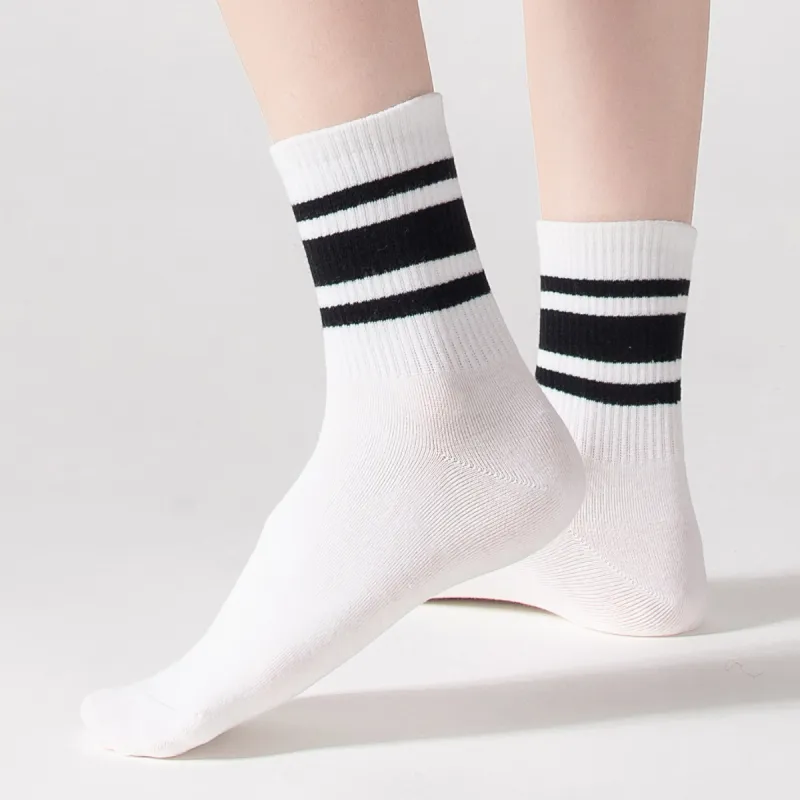 MIIOW Mid Calf Socks Women's 4 Pack-11