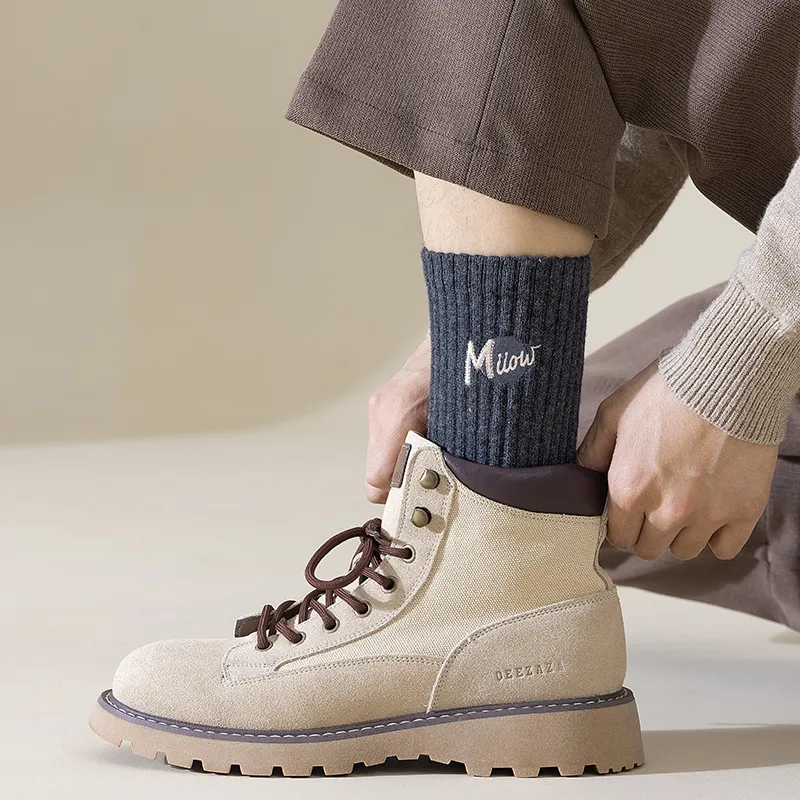 MIIOW Knee High Socks Men's 3 Pack-27
