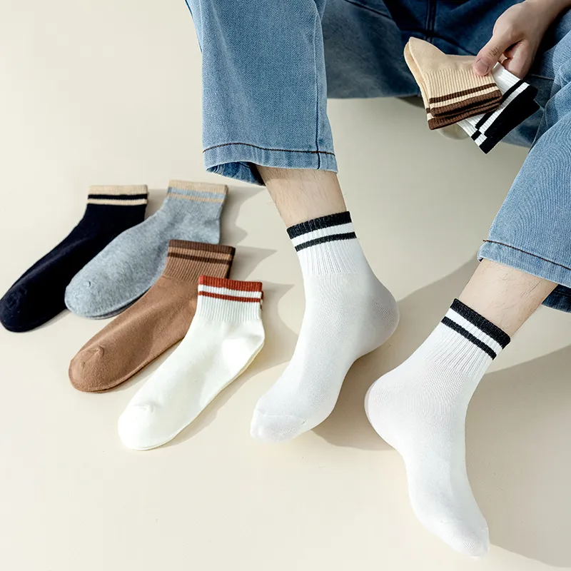 MIIOW Mid Calf Socks Men's 5 Pack-5