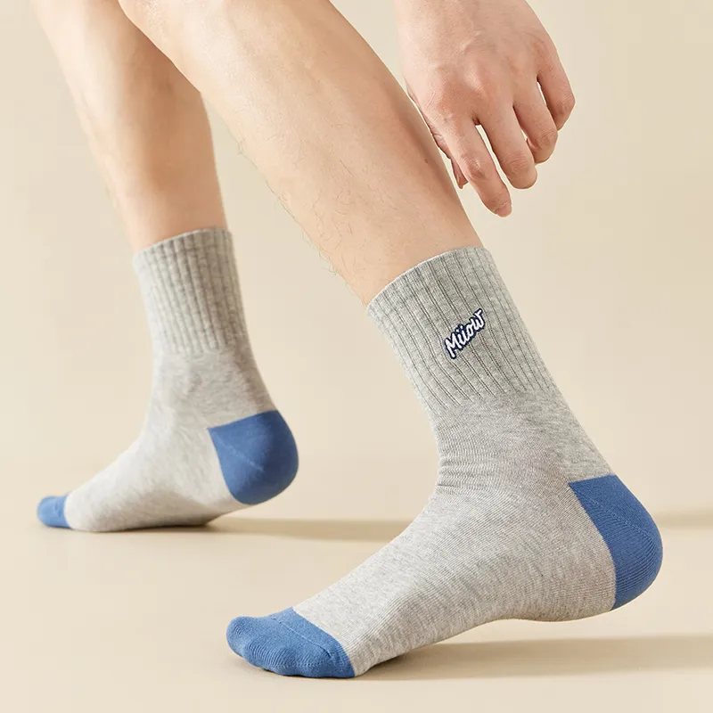 MIIOW Mid Calf Socks Men's 5 Pack-33