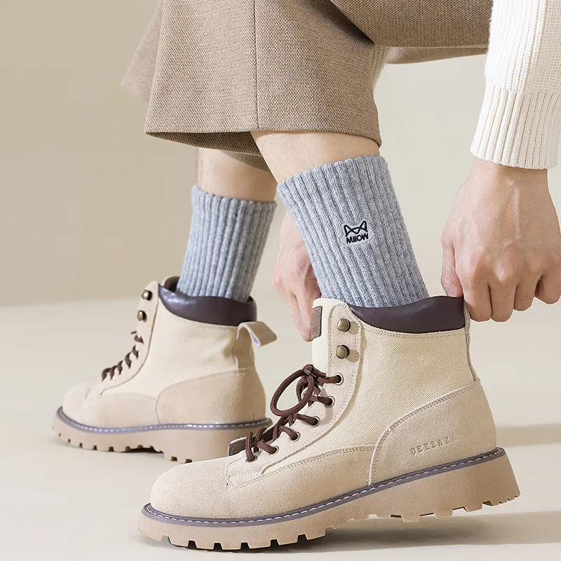 MIIOW Knee High Socks Men's 3 Pack-12