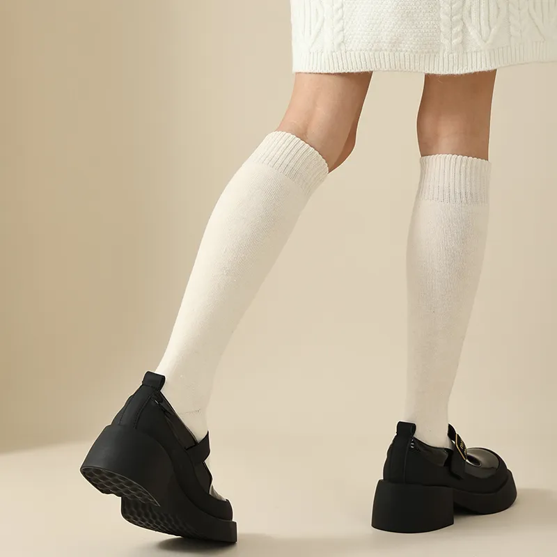 MIIOW Knee High Socks Women's 2 Pack-12