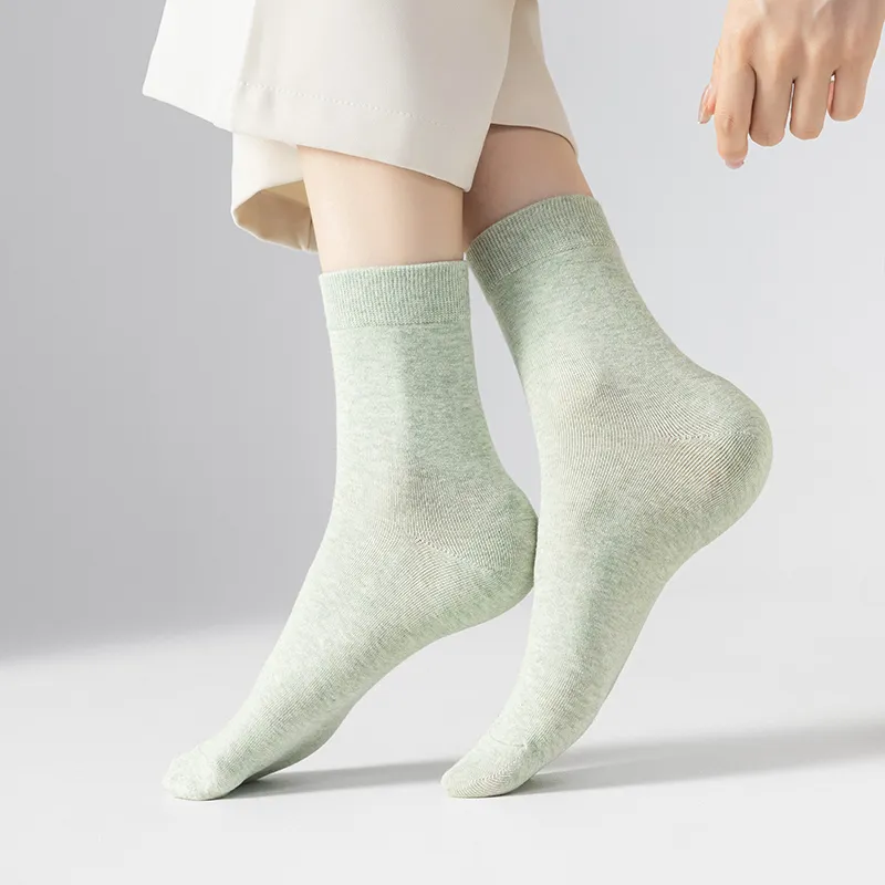 MIIOW Mid Calf Socks Women's 4 Pack-16