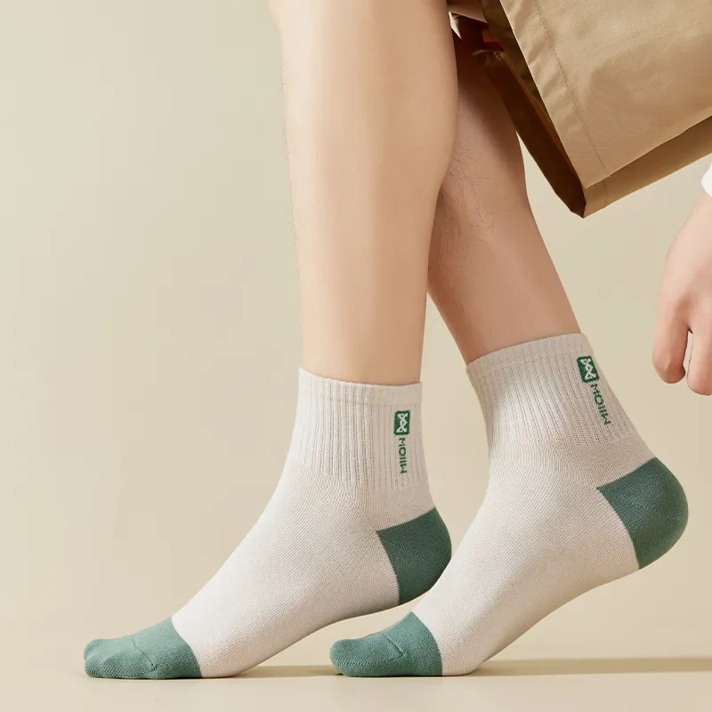 MIIOW Mid Calf Socks Men 5 Pack-18