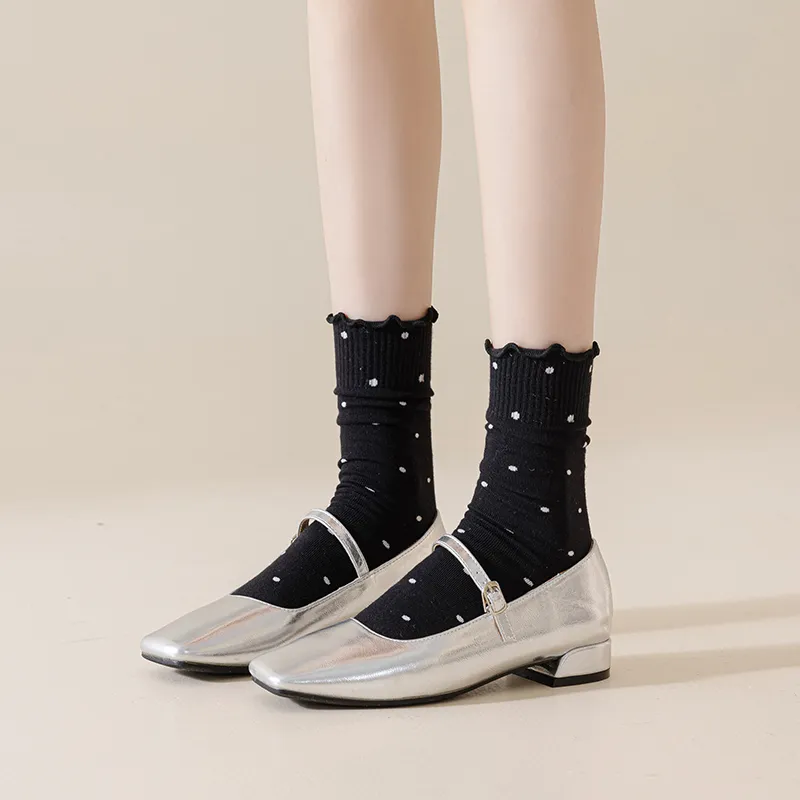MIIOW Mid Calf Socks Women's 5 Pack-23