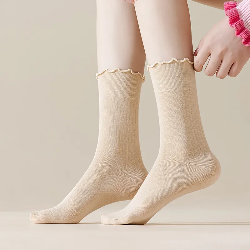 MIIOW Mid Calf Socks Women's 5 Pack-36