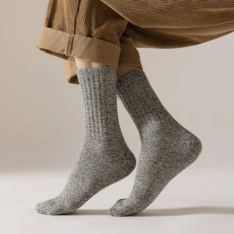 MIIOW Mid Calf Socks Men's 5 Pack-40