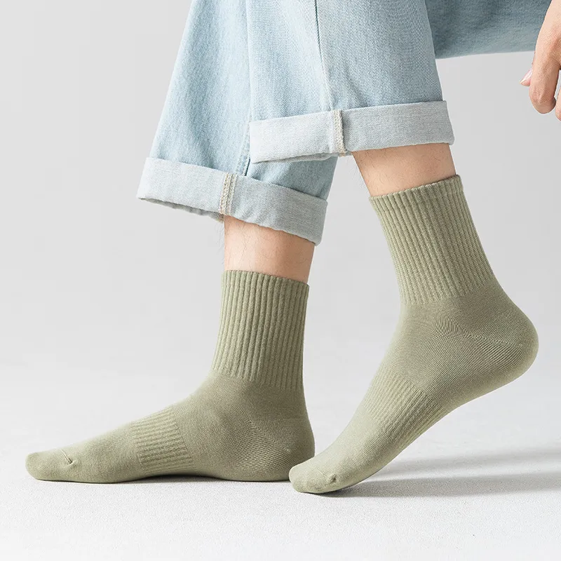 MIIOW Mid Calf Socks Men's 5 Pack-14