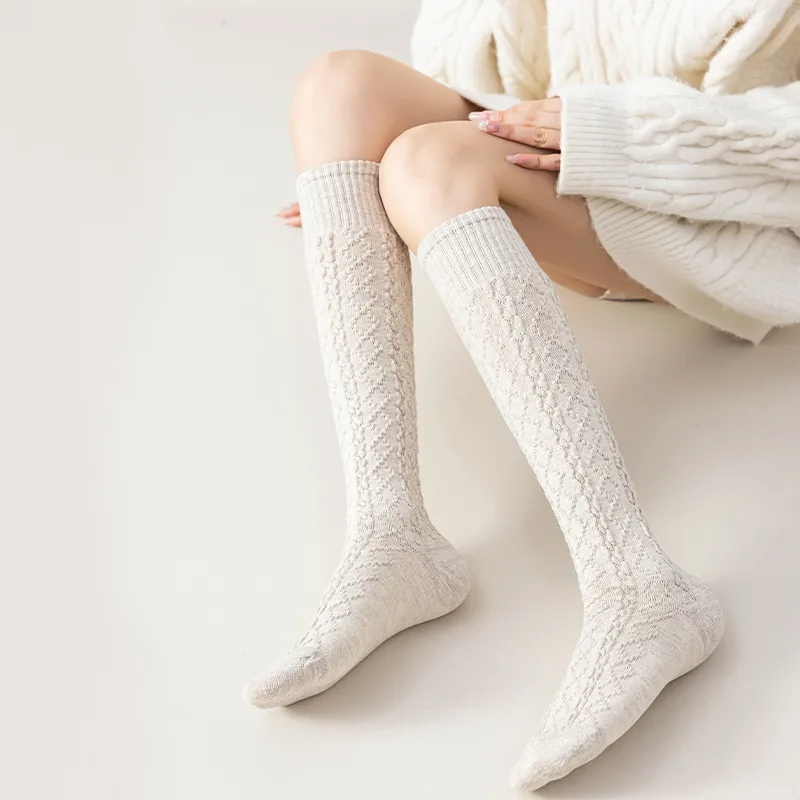 MIIOW Knee High Socks Women's 2 Pack-15