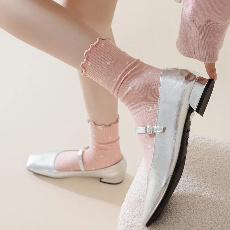 MIIOW Mid Calf Socks Women's 5 Pack-8