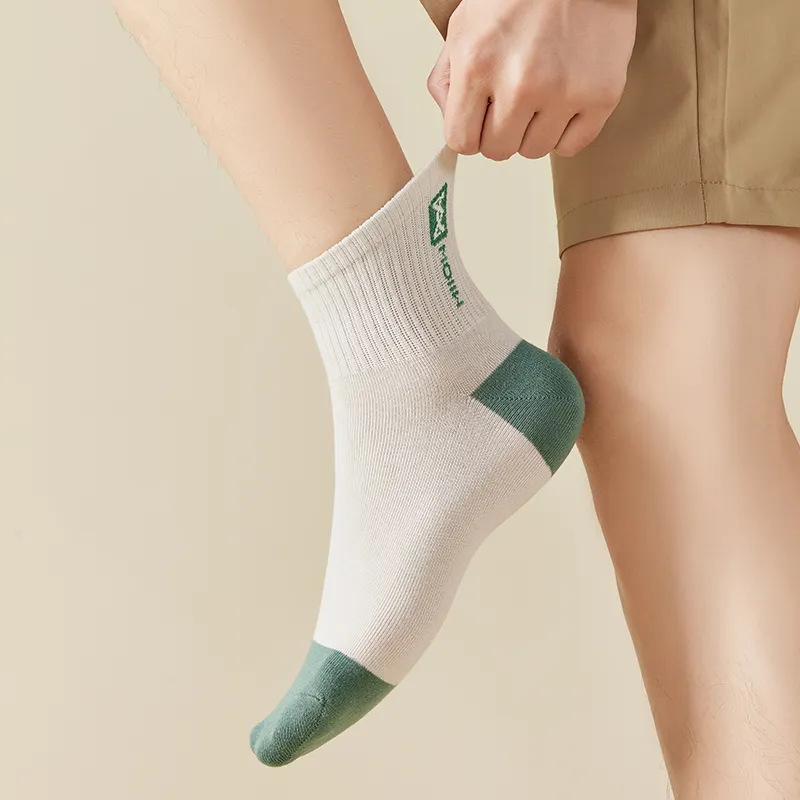 MIIOW Mid Calf Socks Men 5 Pack-17