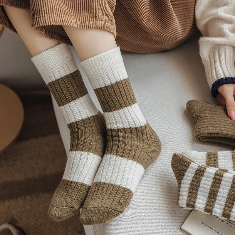 MIIOW Mid Calf Socks Women's 5 Pack-25