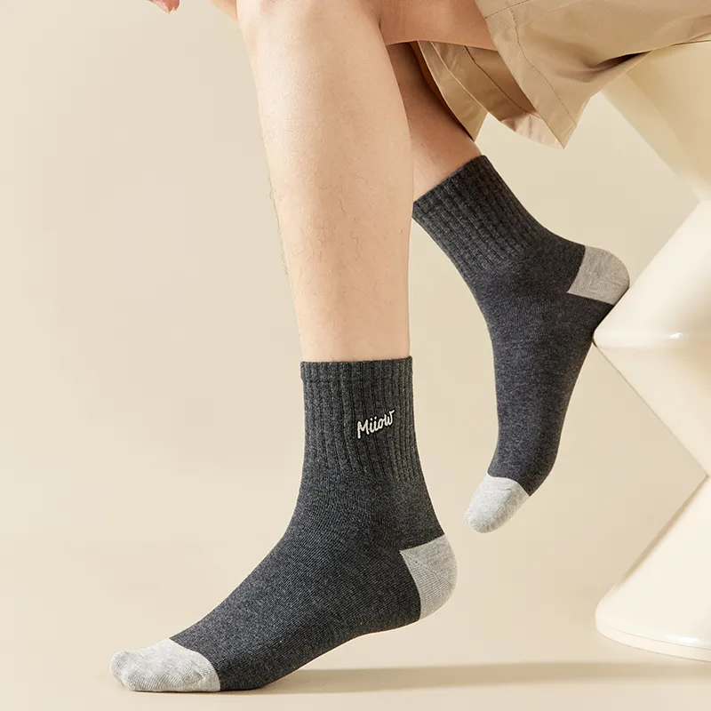 MIIOW Mid Calf Socks Men's 5 Pack-39