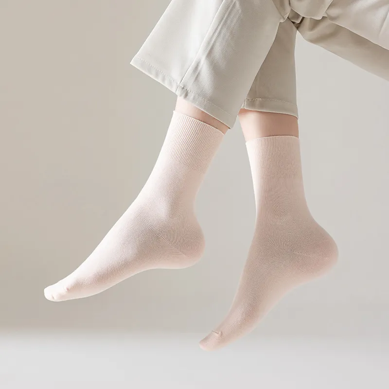 MIIOW Mid Calf Socks Women's 5 Pack-16